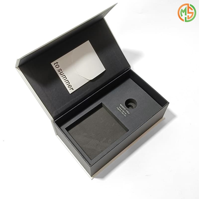 Kraft Paper Gift Card Package Cardboard Magnetic Box